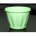 Горшок для цветов пластиковый с поддоном Знатный 0,45л (зеленый)