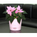 Горшок для цветов пластиковый с поддоном «Le parterre» 2,8л (розовый)