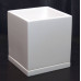 Горшок для цветов керамический с поддоном для цветов Белый кубик 12*12/h13см NK11/1