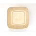 Горшок для цветов пластиковый с поддоном Toscana квадр. 3,7л с под.(крем) (0733-001)
